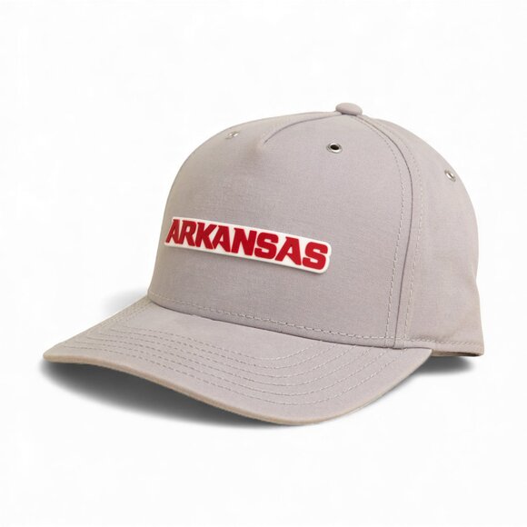 Arkansas Razorbacks ARKANSAS Red 3D Snapback Canvas Hat- Grey - Picture 2 of 3